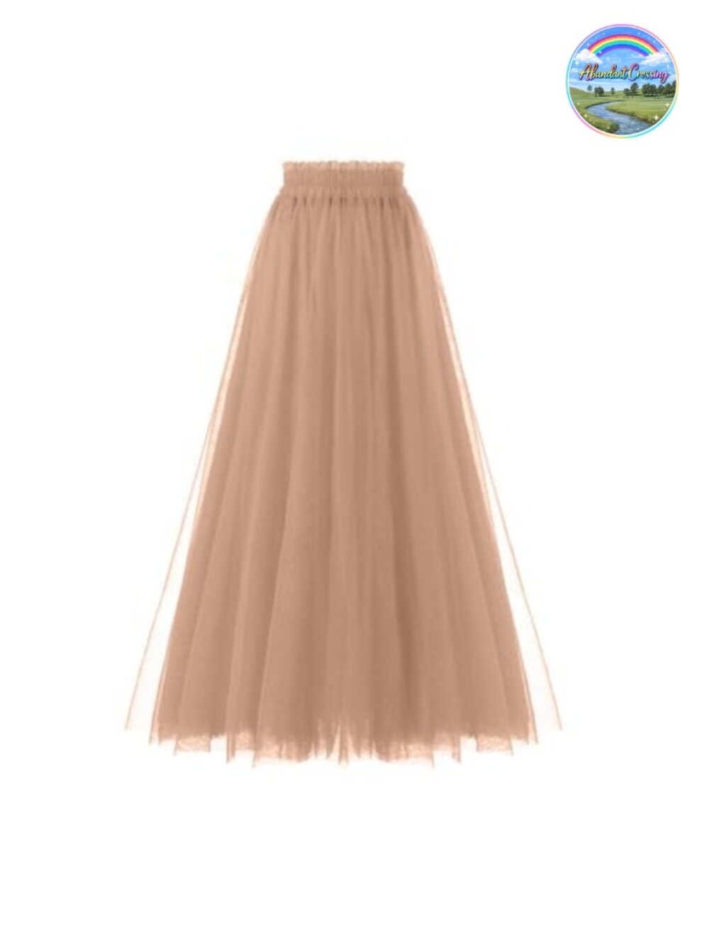 Women's A-Line Tulle Skirt Layered Mesh Tutu High Waist Full Flowy